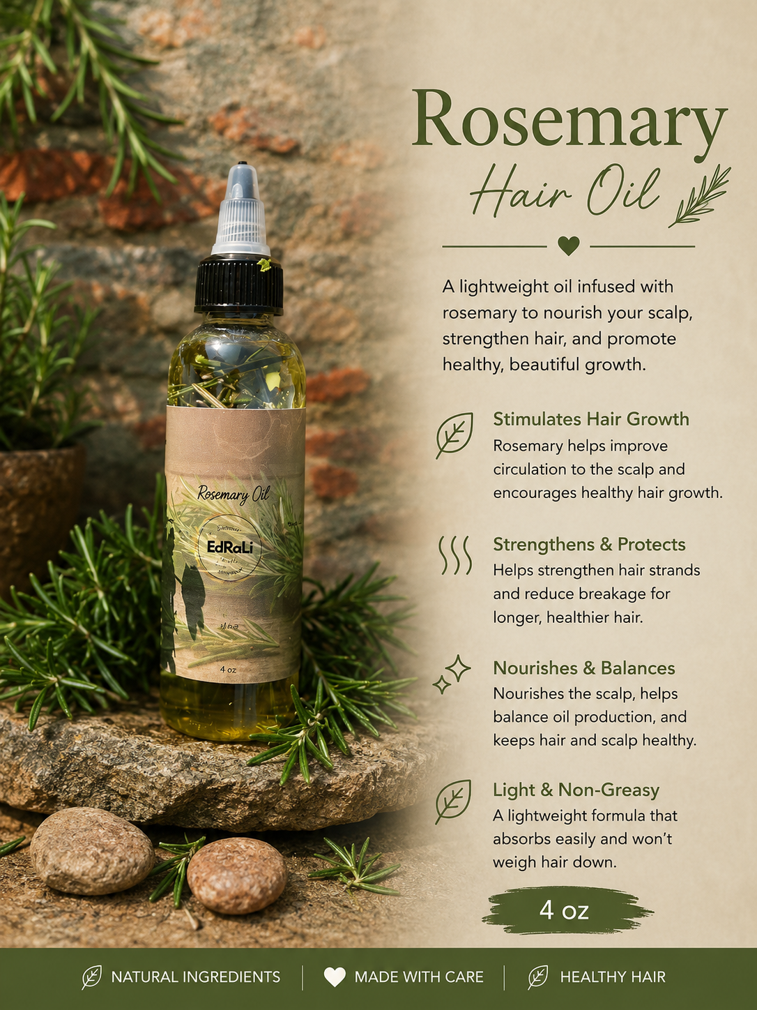 Rosemary Hair Oil 4oz